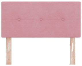 LED Fejtámla Gombos Rózsaszín 100 cm Bársony