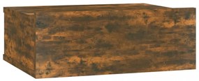 2 db füstös tölgy színű függő éjjeliszekrény 40 x 30 x 15 cm