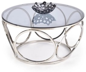 Venus dohányzóasztal, átlátszó / ezüst