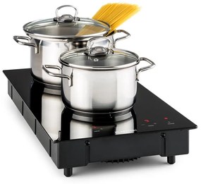 Klarstein VariCook Domino, indukciós főzőlap, 2 főzőlap, 3000 W