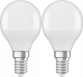2x Led izzó E14 Golyó 4,9W 40W 4000K Osram