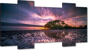 Festmények 120x65 Gyönyörű lila tájkép