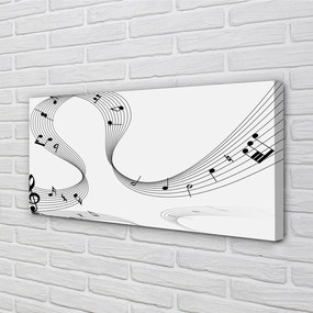 Canvas képek Violinkulcs 100x50 cm