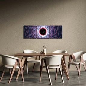 A kör absztrakció képe (órával) (90x30 cm)