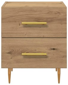 vidaXL Éjjeliszekrény 2 pcs Artisan tölgy 40 x 35 x 47,5 cm Faanyag