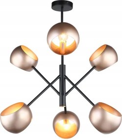 Cavazza függőlámpa MDM-3690/6 Bk+gd Italux