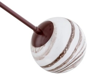 Argon 1842 - Csillár rúdon ABSOS 4xE14/7W/230V alabástrom barna