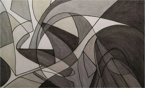 Fotótapéta Flizelin Design Divatos geometrikus absztrakt 416x254