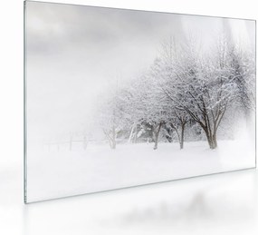 Kép - tél sikátor (üvegen) (70x50 cm)