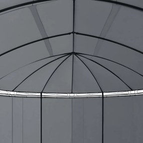 antracitszürke pavilon függönyökkel 520 x 349 x 255 cm
