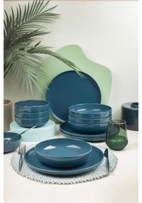 12 darabos kék porcelán étkészlet