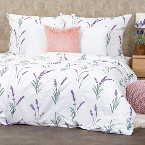 4Home Lavender pamut ágyneműhuzat, 140 x 200 cm, 70 x 90 cm, 140 x 200 cm, 70 x 90 cm