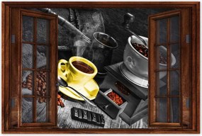 Poszterek 90x60 Sárga kávéscsésze