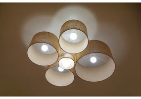 Duolla - Mennyezeti lámpa ROLLER PENTO 5xE27/60W/230V bézs