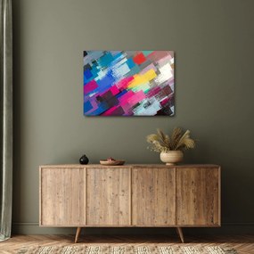 Kép - Színes ecsetvonások (70x50 cm)