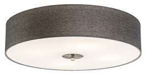Rusztikus mennyezeti lámpa szürke 50 cm - Drum Jute