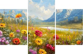 Kép - Festett táj (90x60 cm)