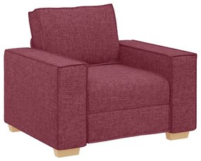 bordó színű szövet kanapéfotel 60 cm