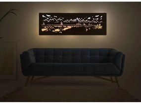 Li-Go 4778/A/4 - LED fali dekoráció LED/10W/5V 30000 mAh 120x40 cm tölgy