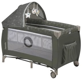 Lionelo - SVEN PLUS utazóágy, bézs/olíva