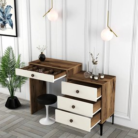 Lizbon 554 - Walnut, Cream