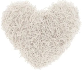 Díszpárna ROMEO HEART 45x45 cm, krémszínű