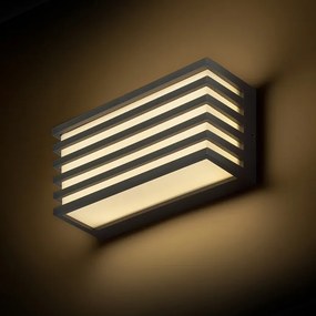RENDL CLAIRE 21 fali lámpa antracit opálakril 230V LED 9W IP54 3000K