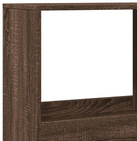 barna tölgy színű szerelt fa könyvszekrény 100 x 33 x 175 cm