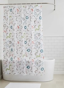 Zuhanyfüggöny - NEW WATER DROP - Impregnált textil - 180 x 200 cm