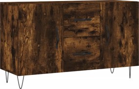 vidaXL füstös tölgy színű szerelt fa tálalószekrény 100 x 36 x 90 cm