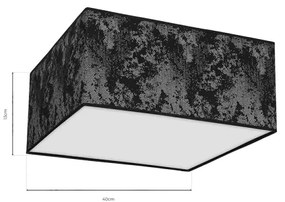 Mennyezeti lámpa SATINO 2xE27/60W/230V fekete/ezüst