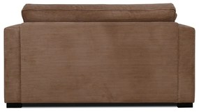 Világosbarna kordbársony kanapé 132 cm Mobby – Scandic
