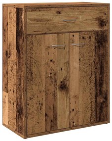 antik fa színű szerelt fa tálalószekrény 60x30x75 cm