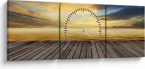 Kép - Kilátással rendelkező móló (órával) (90x30 cm)