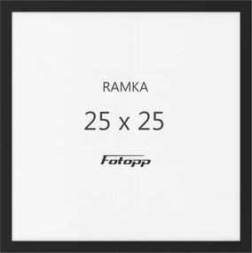Négyzet alakú képkeret Fekete 25x25 négyzet