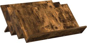 vidaXL Magazin állvány Füstölt tölgy 65 x 53 x 28,5 cm Faanyag