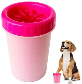 Szilikon mancsmosó kutyáknak, rózsaszín
