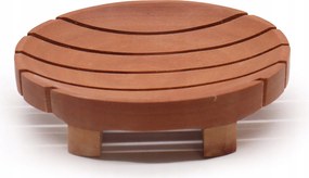 Kerek fa szappantartó