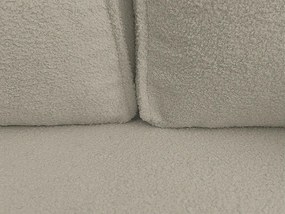 SMART BOUCLE L alakú kihúzható, megfordítható sarokkanapé 232x143 cm, szürkésbézs