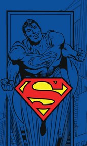 Superman Flying kéztörlő arctörlő, törölköző 30x50cm
