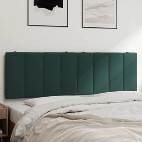sötétzöld bársony fejtámla párna 160 cm