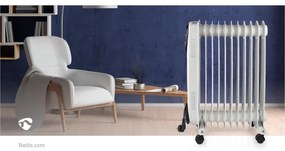 Nedis HTOI30WT11 - Hordozható olajfűtő 11 bordával 1000/1500/2500W/230V