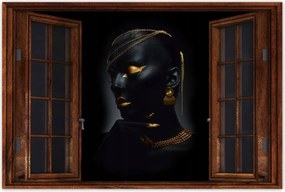 Poszterek 120x80 Aranyozott arc