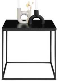 Vita dohányzóasztal fekete, fekete kerettel, 45x45x45 cm