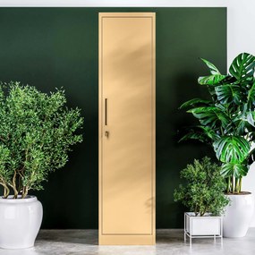 Irodai irattartó szekrény ALEX, 450 x 1850 x 400 mm, Fresh Style: bézs