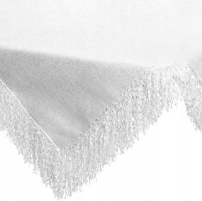 Elegáns abrosz Jasper 85x85 fehér rojtos glamour dekoratív