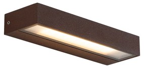 Modern fali lámpa rozsdabarna LED-del IP65 - Hannah