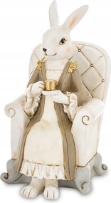 Húsvéti figura elegáns nyuszi a fotelben 18x9,5x9,5cm Art-Pol 175237