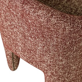 Terrakotta színű kárpitozott irodai szék Cordo – WOOOD