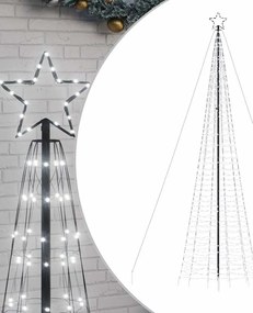 hideg fehér LED karácsonyfa tüskékkel 1534 LED 500 cm